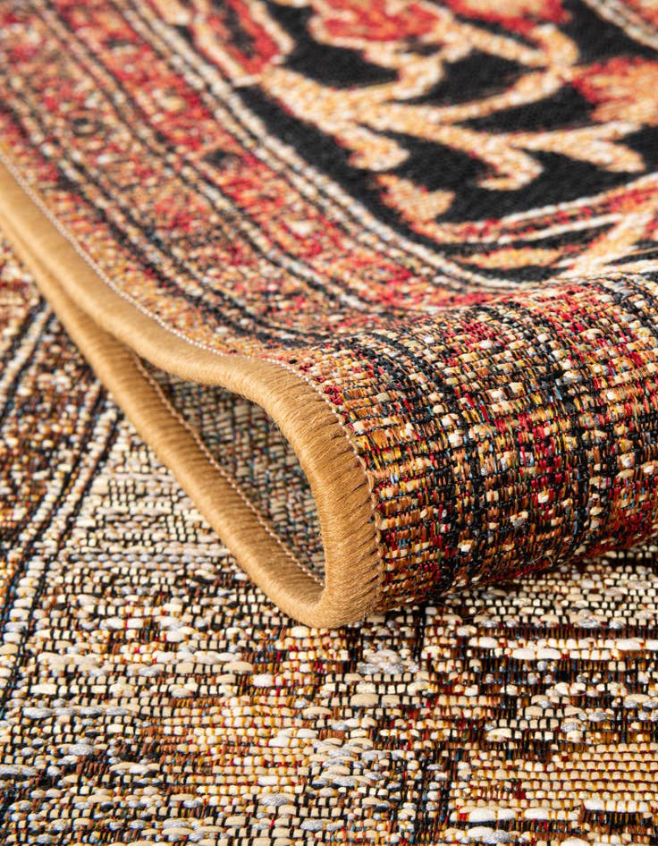 Detail image of  10' x 10'  Washable Traditional Indoor / Outdoor Square Rug