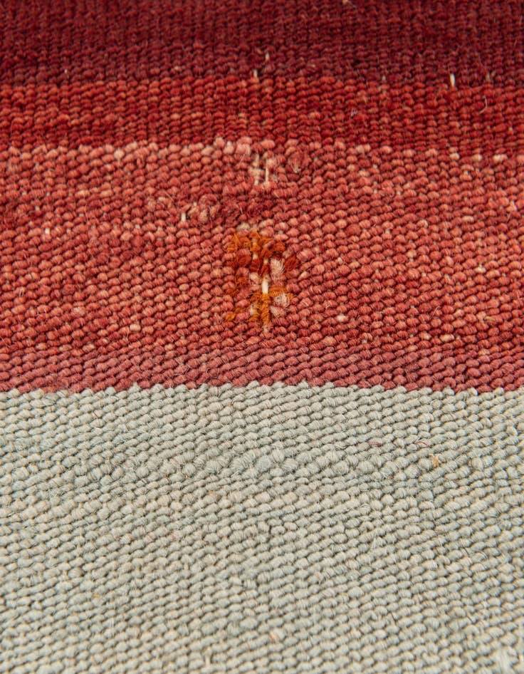 Detail image of  3' 3 x 3' 3  Hand Woven Pillow Wool Square Rug