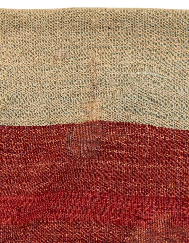 Detail image of  3' 2 x 3' 4  Hand Woven Pillow Wool Square Rug