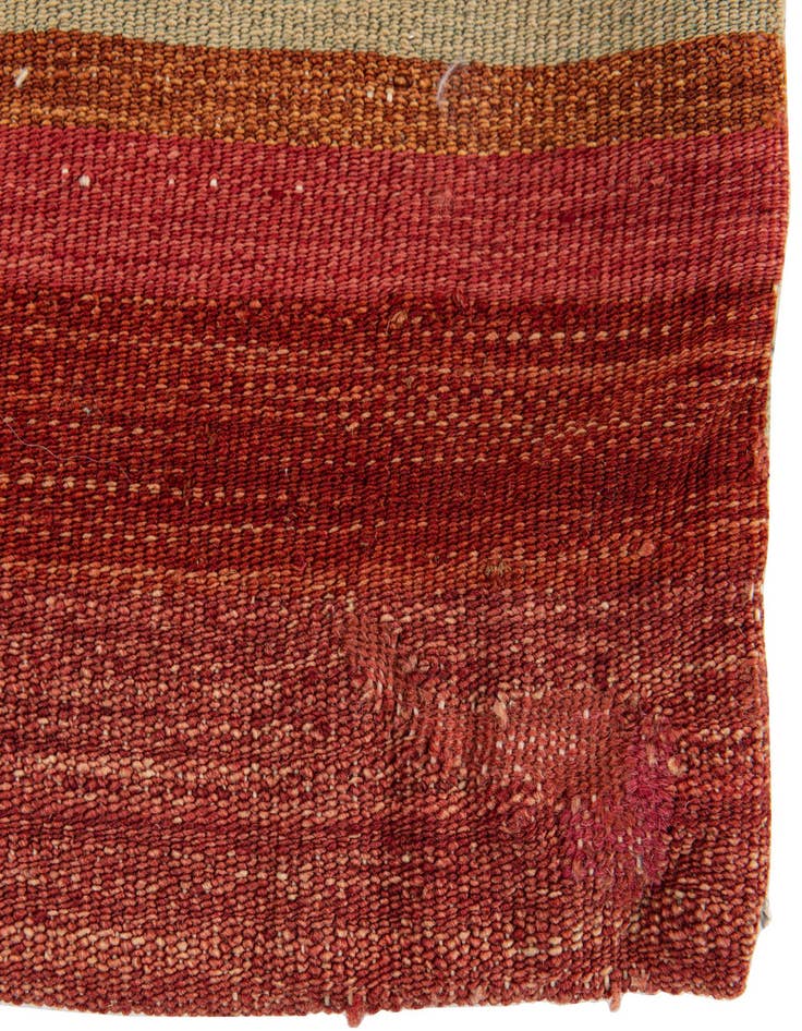 Detail image of  3' 2 x 3' 4  Hand Woven Pillow Wool Square Rug