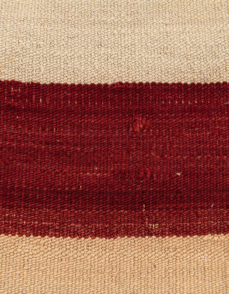 Detail image of  2' 10 x 3'  Hand Woven Pillow Wool Square Rug