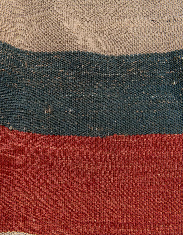 Detail image of  3' 2 x 3' 3  Hand Woven Pillow Wool Square Rug