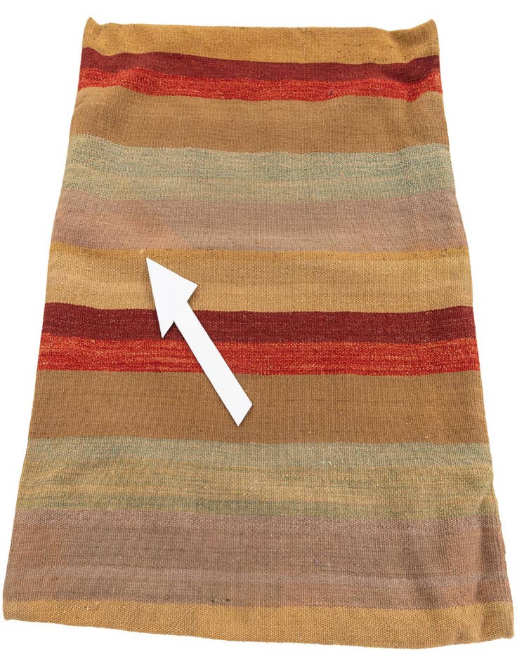 Detail image of  2' 5 x 2' 5  Hand Woven Pillow Wool Square Rug