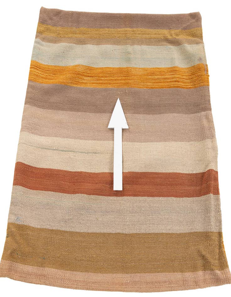 Detail image of  2' 5 x 2' 6  Hand Woven Pillow Wool Square Rug