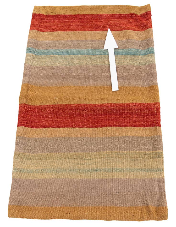 Detail image of  2' 4 x 2' 5  Hand Woven Pillow Wool Square Rug