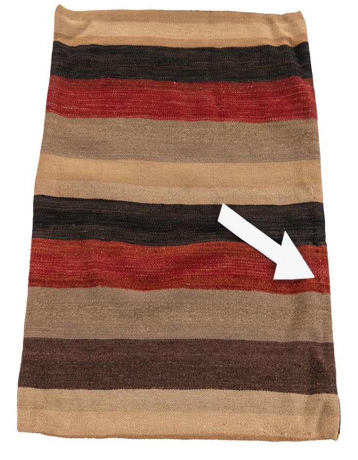 Detail image of  2' 5 x 2' 5  Hand Woven Pillow Wool Square Rug