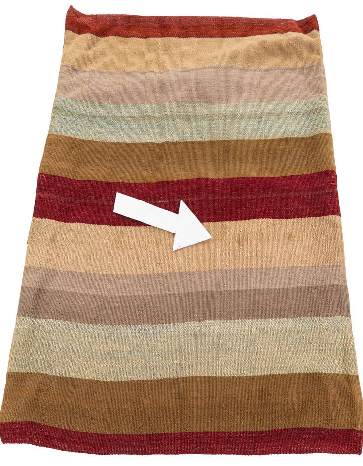 Detail image of  2' 3 x 2' 4  Hand Woven Pillow Wool Square Rug