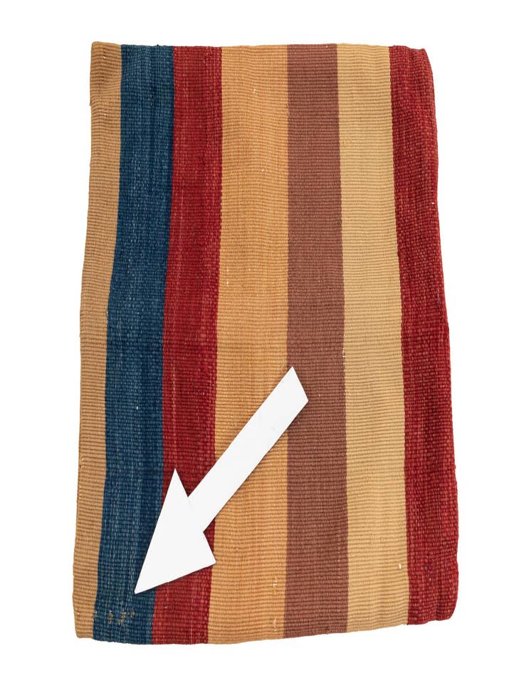 Detail image of  1' 6 x 1' 7  Hand Woven Pillow Wool Square Rug