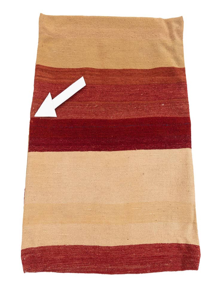 Detail image of  2' 5 x 2' 5  Hand Woven Pillow Wool Square Rug