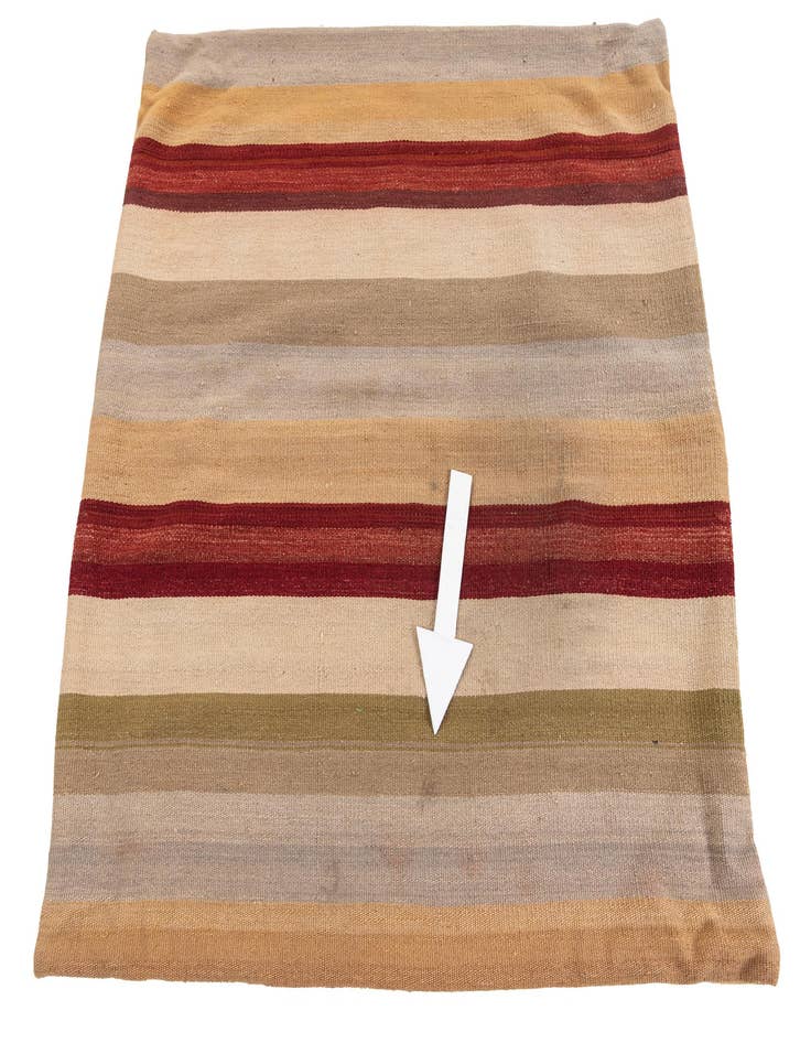 Detail image of  3' 3 x 3' 3  Hand Woven Pillow Wool Square Rug