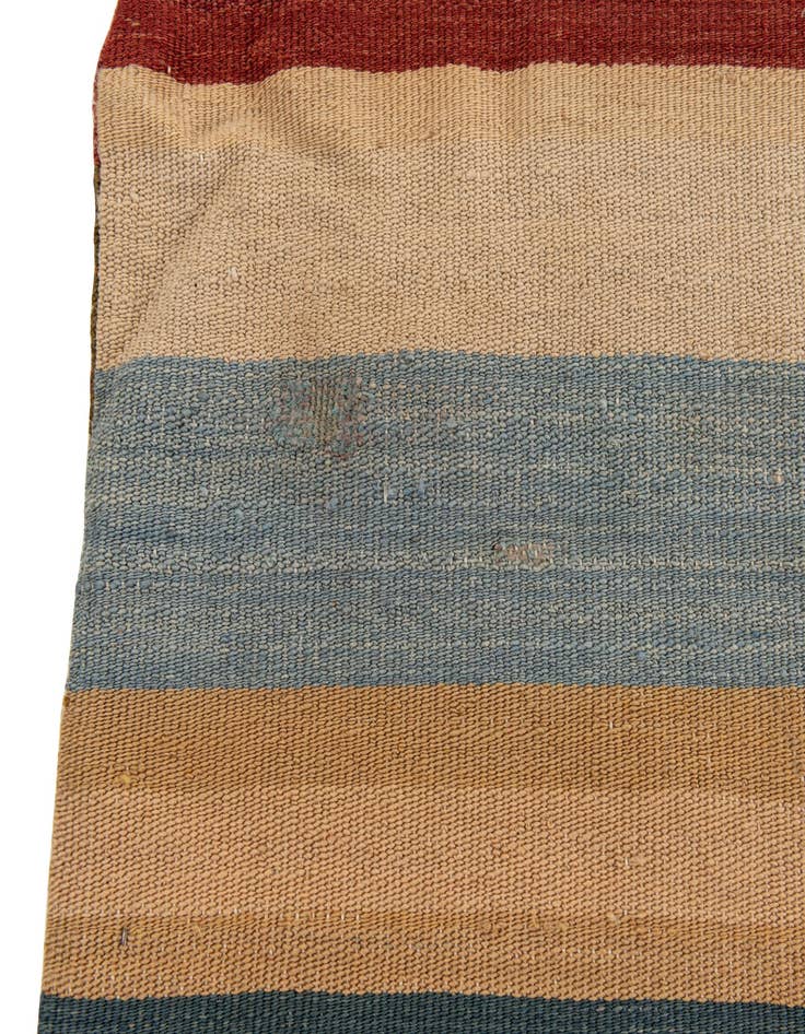 Detail image of  3' 3 x 3' 3  Hand Woven Pillow Wool Square Rug