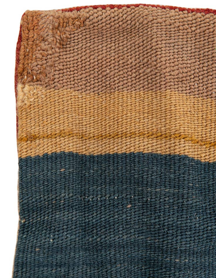 Detail image of  3' 3 x 3' 4  Hand Woven Pillow Wool Square Rug