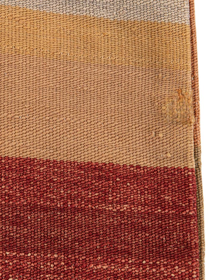 Detail image of  3' 2 x 3' 4  Hand Woven Pillow Wool Square Rug
