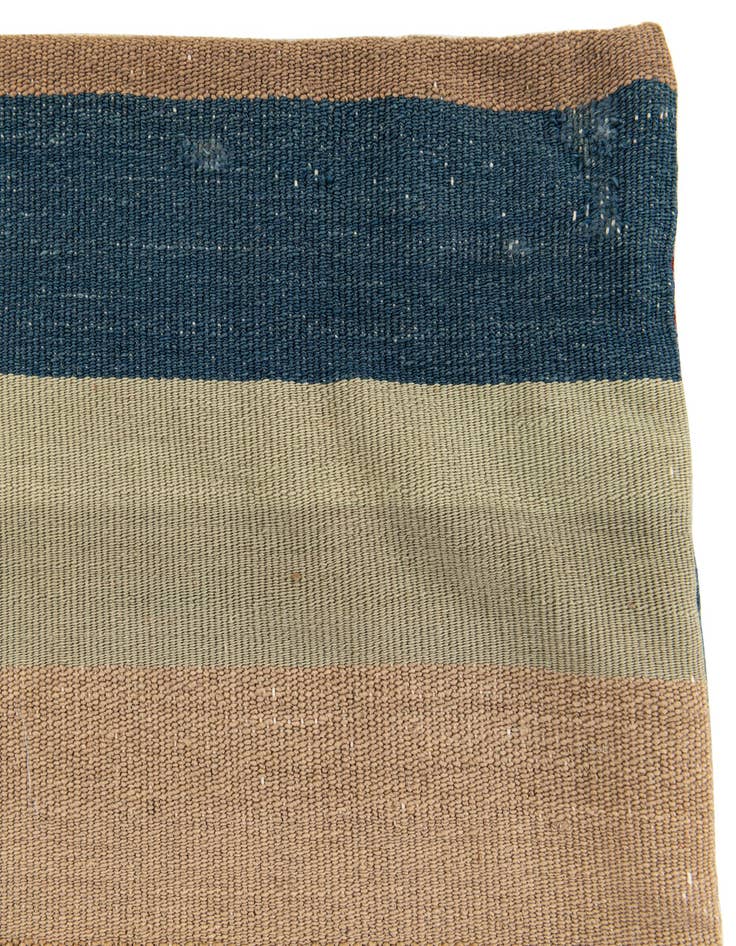 Detail image of  3' 2 x 3' 3  Hand Woven Pillow Wool Square Rug