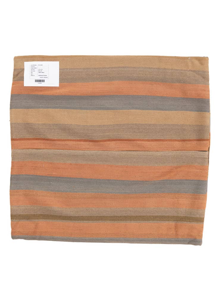 Detail image of  3' 2 x 3' 3  Hand Woven Pillow Wool Square Rug