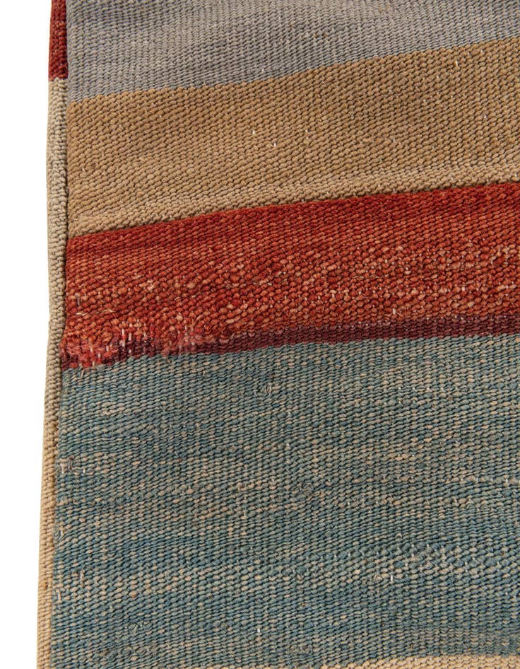 Detail image of  3' 3 x 3' 3  Hand Woven Pillow Wool Square Rug