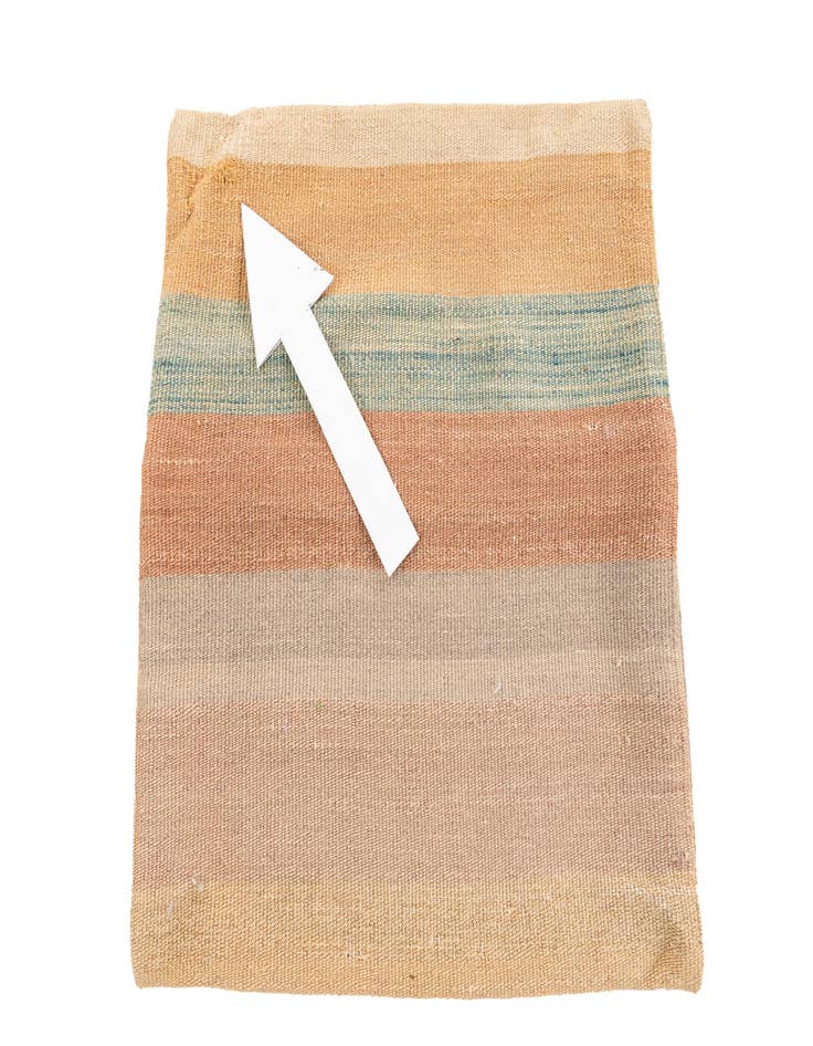 Detail image of  1' 6 x 1' 6  Hand Woven Pillow Wool Square Rug