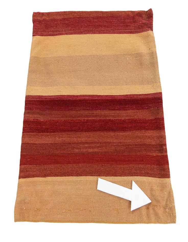 Detail image of  2' 5 x 2' 5  Hand Woven Pillow Wool Square Rug