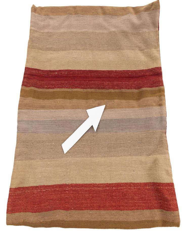 Detail image of  2' 5 x 2' 5  Hand Woven Pillow Wool Square Rug