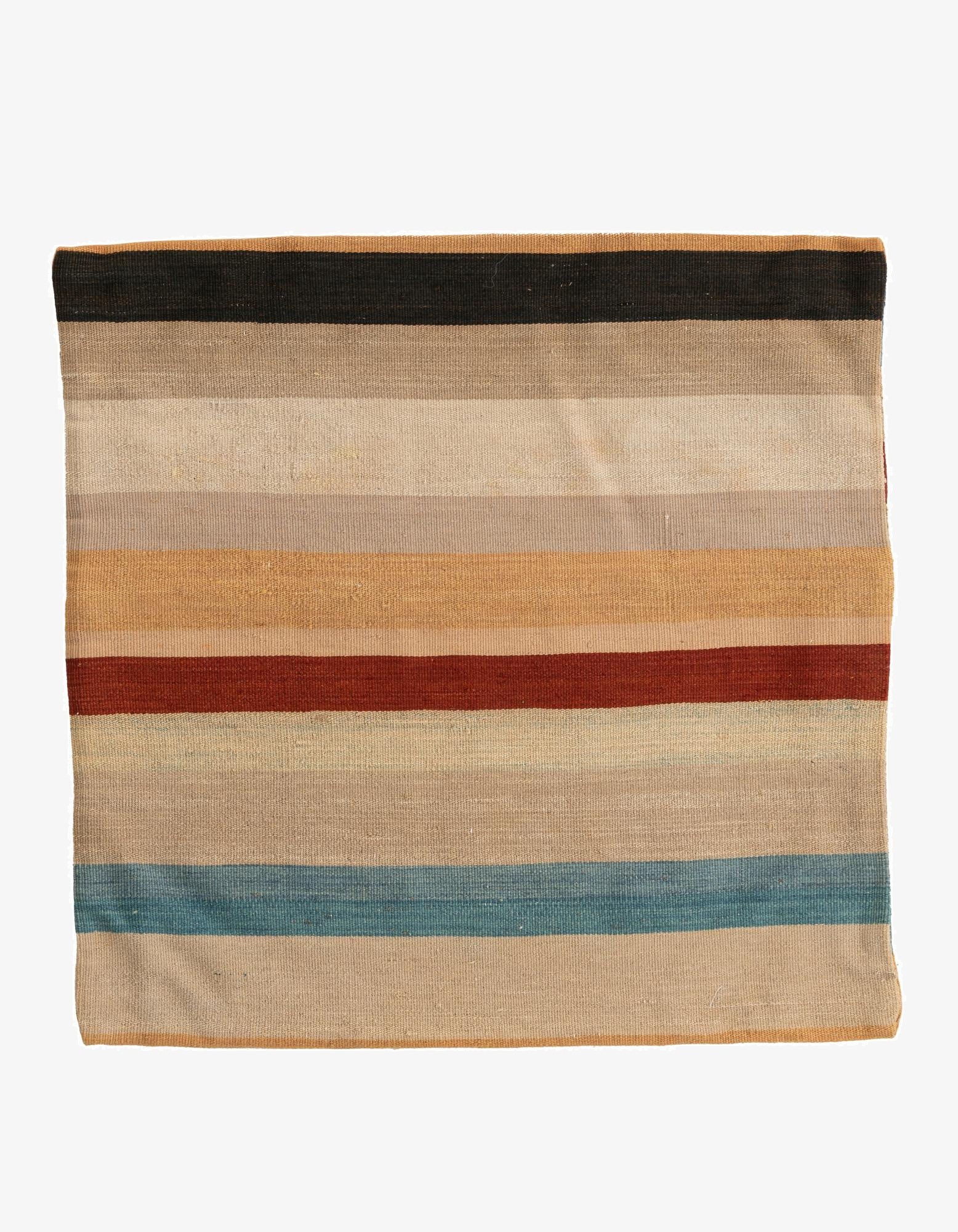  2' 6 x 2' 6  Hand Woven Pillow Wool Square Rug