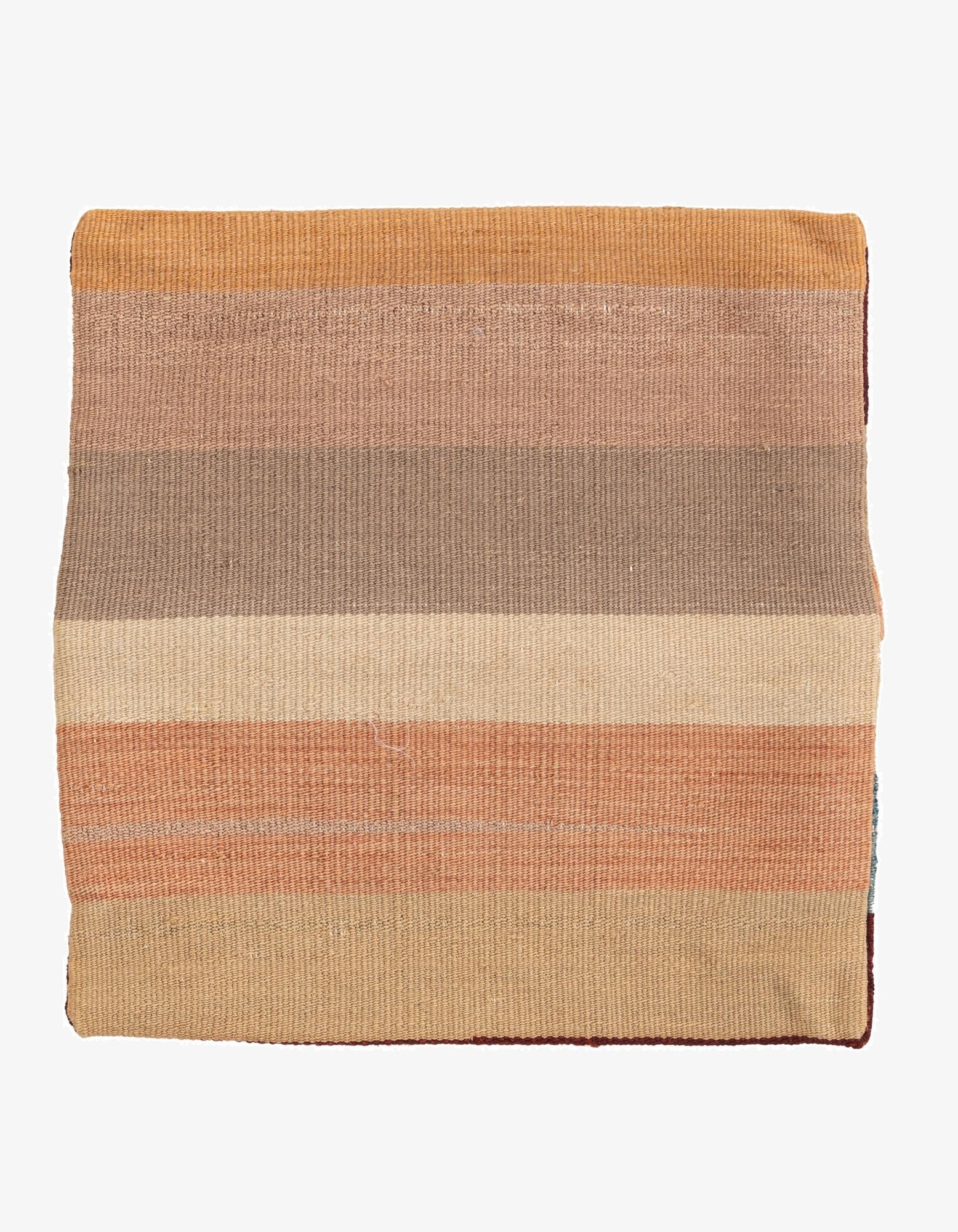  1' 5 x 1' 6  Hand Woven Pillow Wool Square Rug