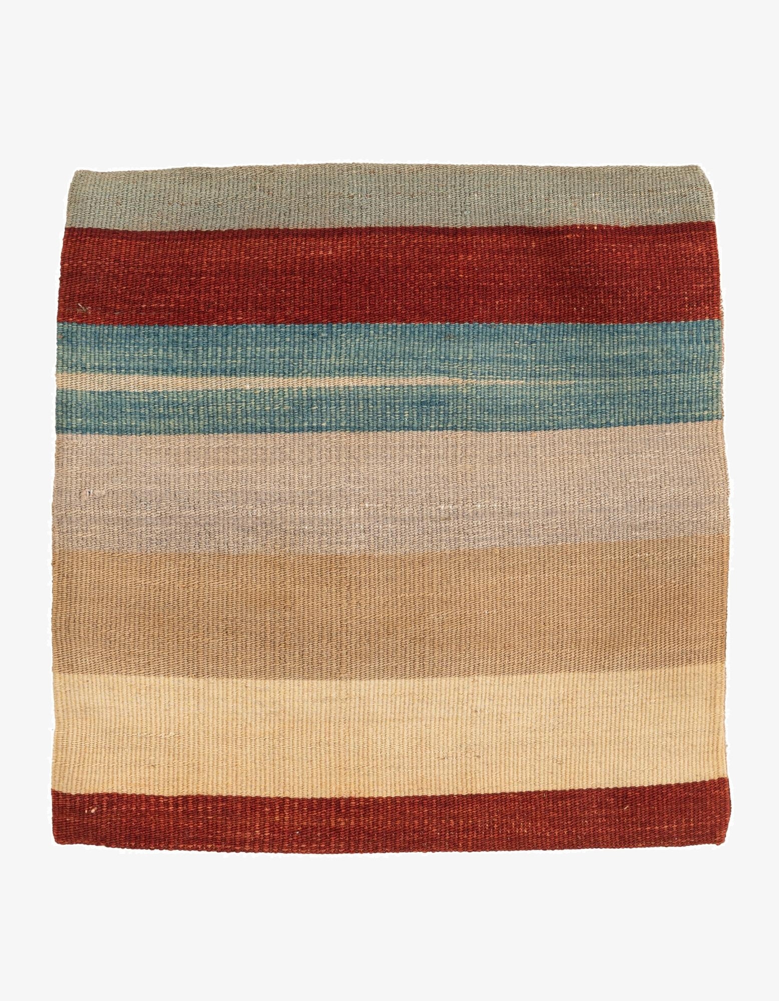  1' 6 x 1' 6  Hand Woven Pillow Wool Square Rug