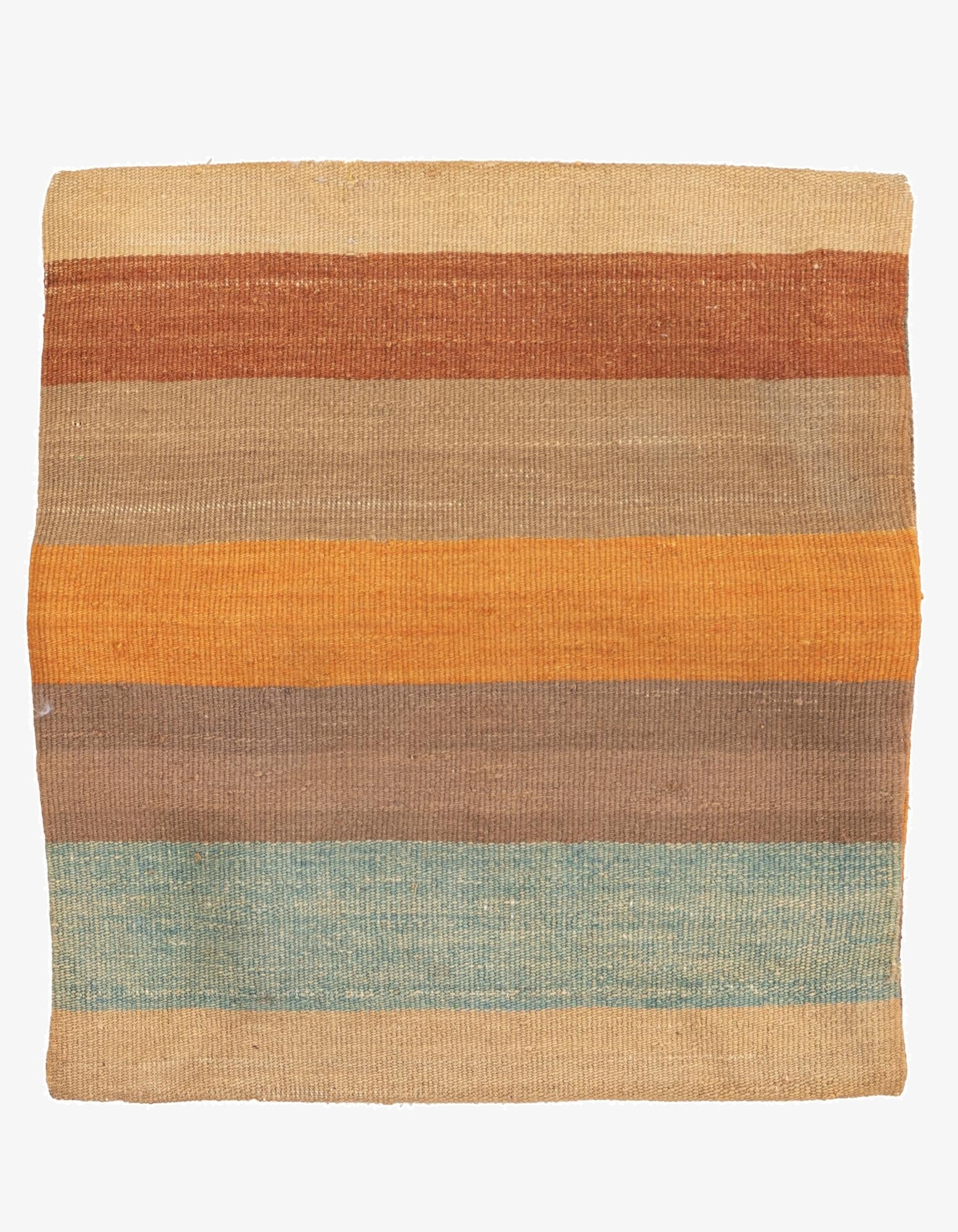  1' 6 x 1' 6  Hand Woven Pillow Wool Square Rug
