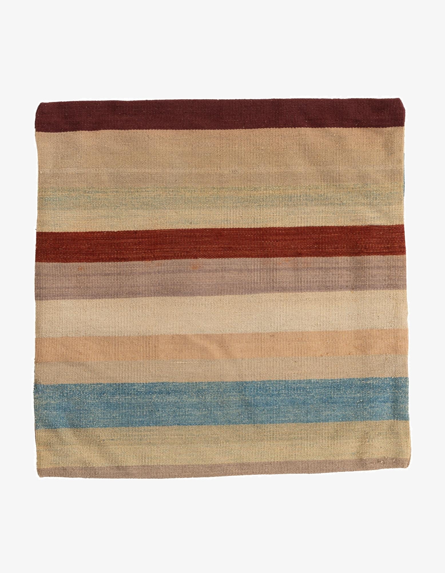  2' 5 x 2' 5  Hand Woven Pillow Wool Square Rug