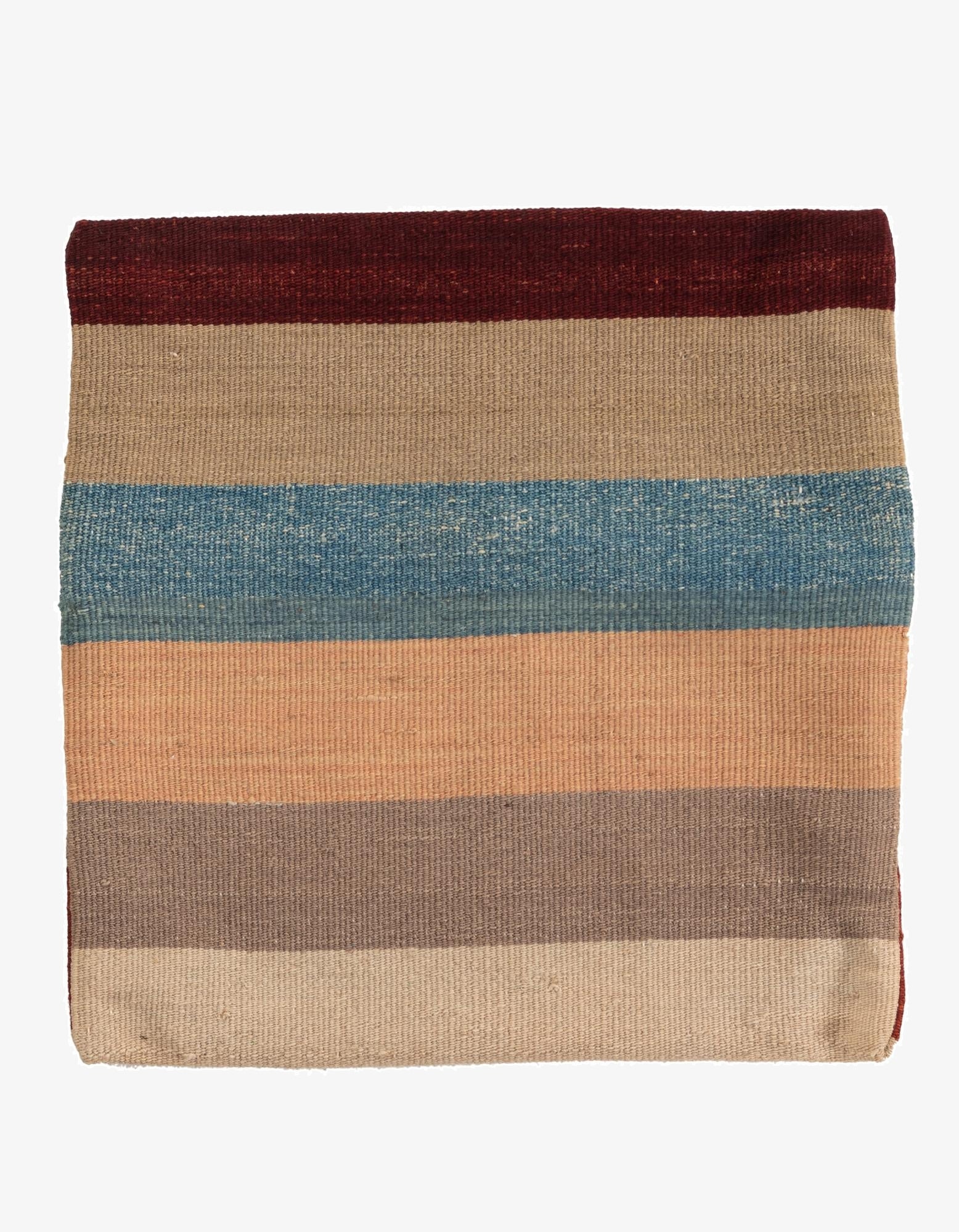  1' 6 x 1' 6  Hand Woven Pillow Wool Square Rug