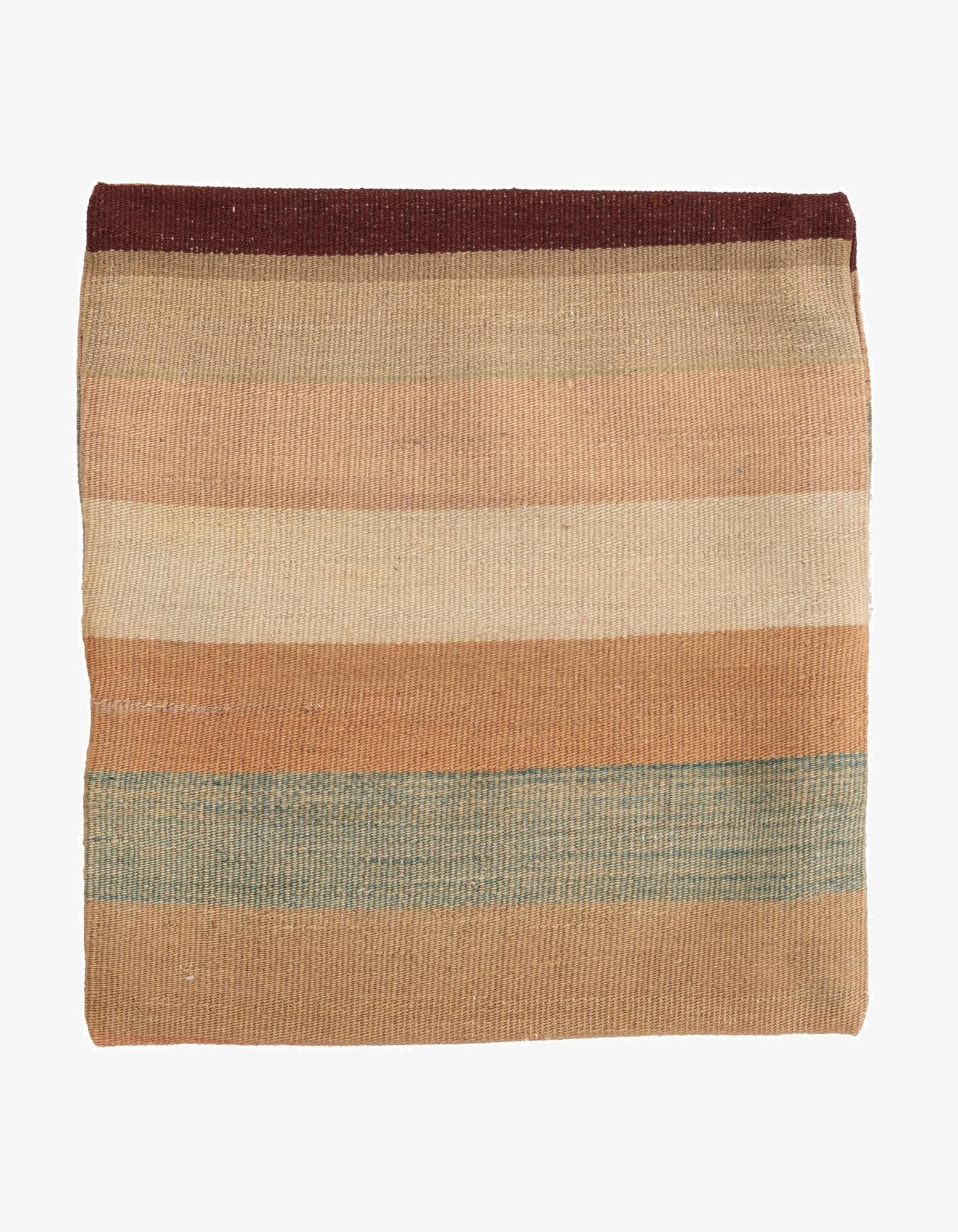  1' 5 x 1' 5  Hand Woven Pillow Wool Square Rug