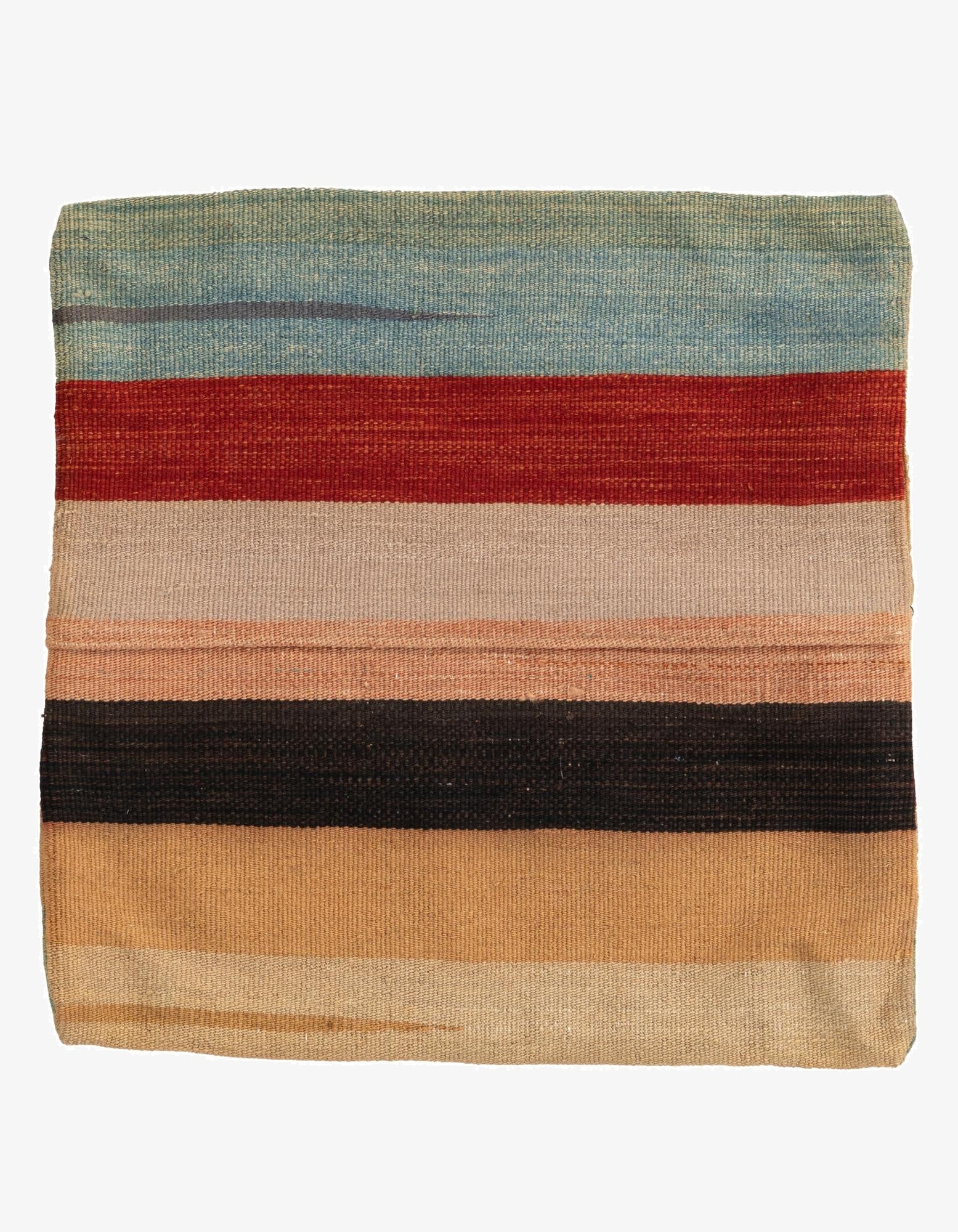  1' 6 x 1' 6  Hand Woven Pillow Wool Square Rug