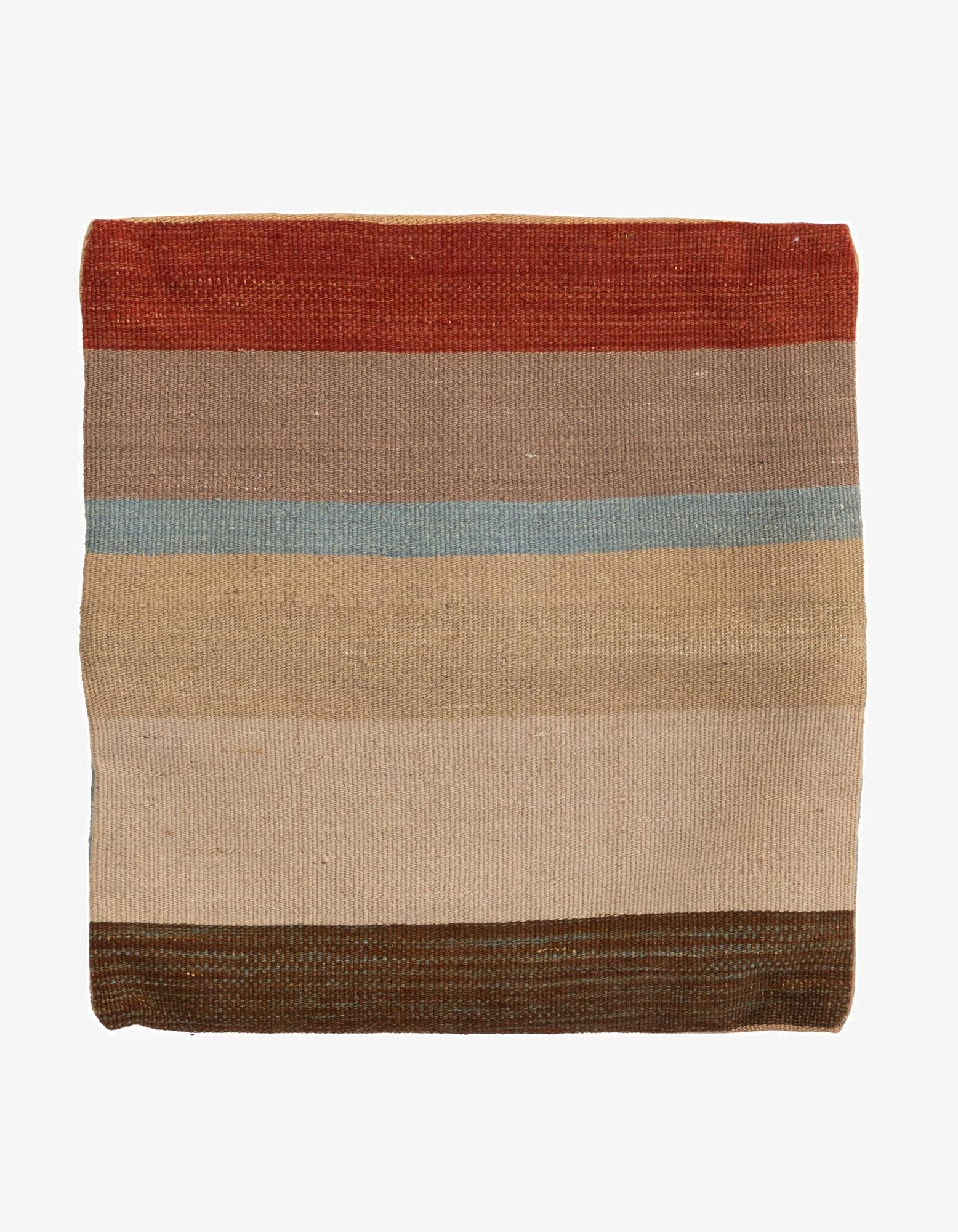  1' 5 x 1' 6  Hand Woven Pillow Wool Square Rug