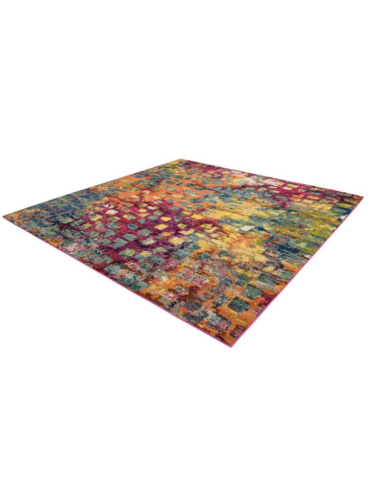 Detail image of  9' 10 x 9' 10  Washable Sevilla Square Rug