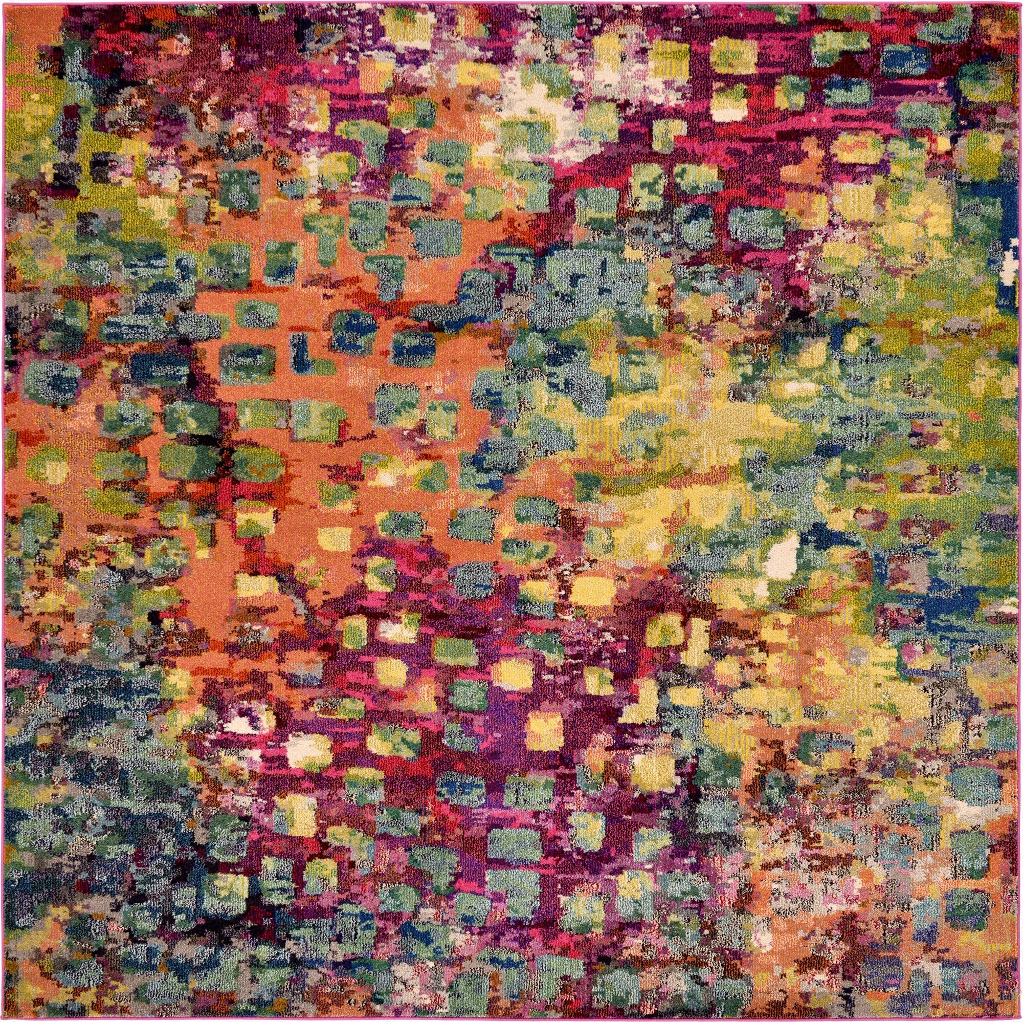  8' x 8'  Washable Sevilla Square Rug