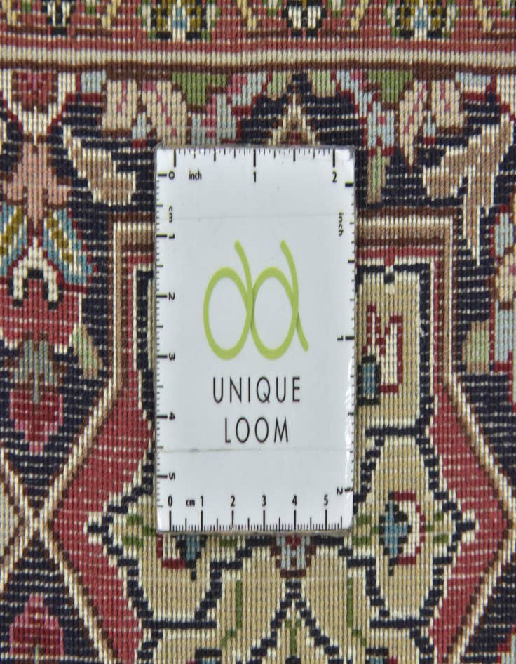 Detail image of  6' 8 x 8' 5  Hand Knotted Tabriz Persian Square Rug