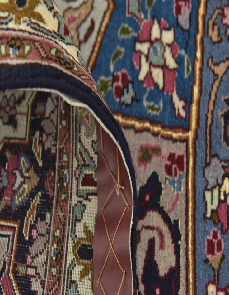 Detail image of  6' 8 x 8' 3  Hand Knotted Tabriz Persian Square Rug