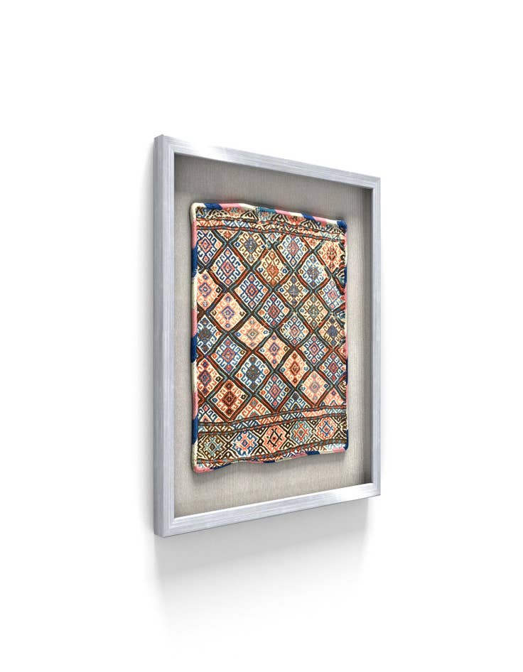 Detail image of  1' 5 x 1' 5 Textile Wall Art Square Rug