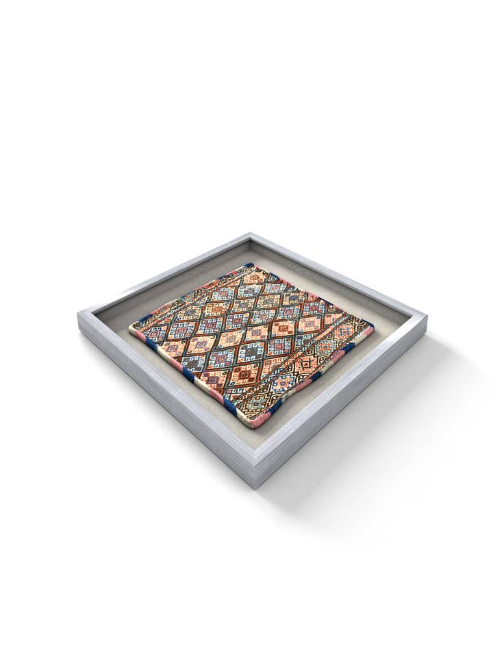 Detail image of  1' 5 x 1' 5 Textile Wall Art Square Rug