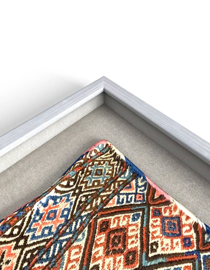 Detail image of  1' 5 x 1' 5 Textile Wall Art Square Rug