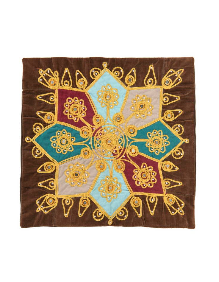 Detail image of  1' 5 x 1' 5 Textile Wall Art Square Rug