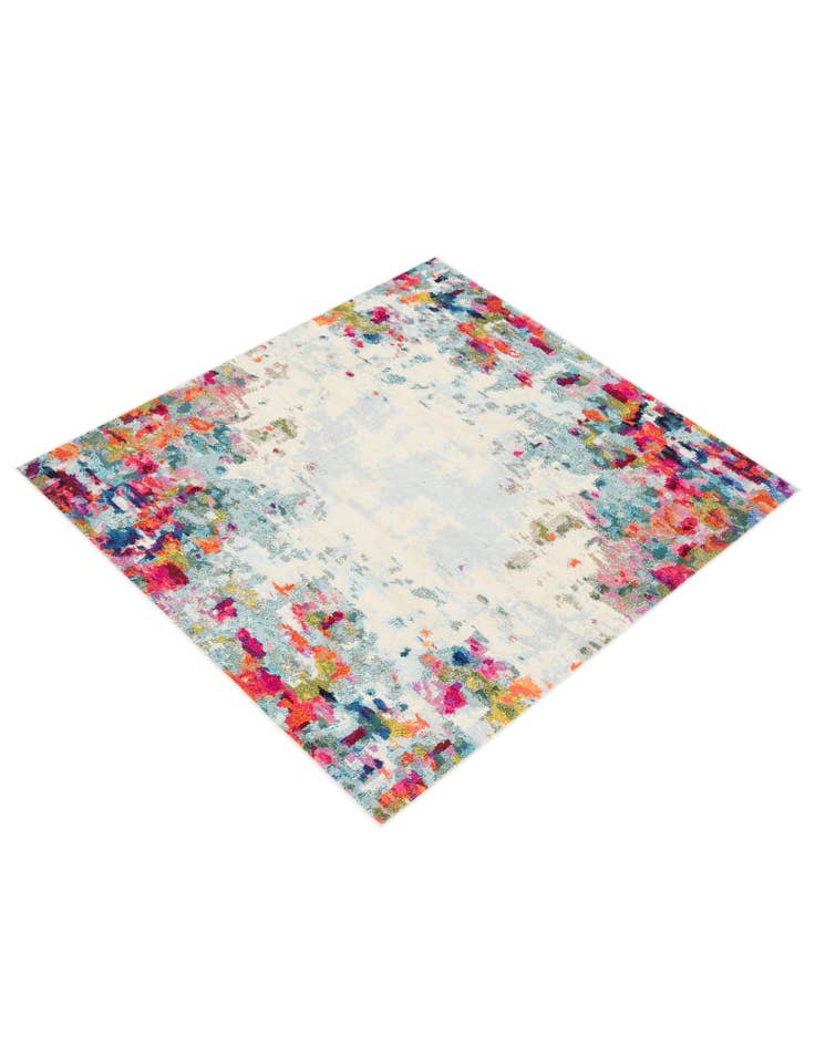 Detail image of  6' x 6'  Washable Theia Square Rug