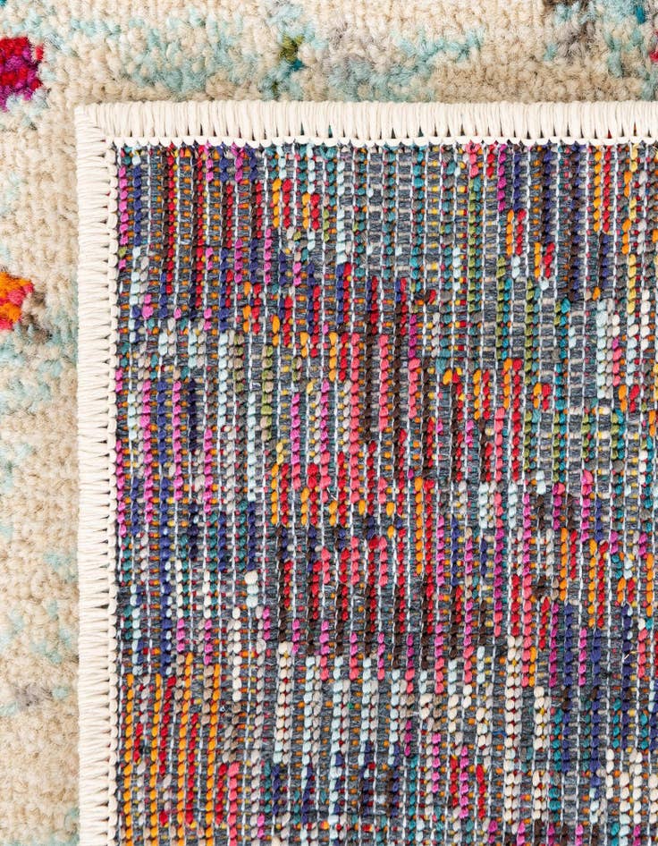 Detail image of  6' x 6'  Washable Theia Square Rug