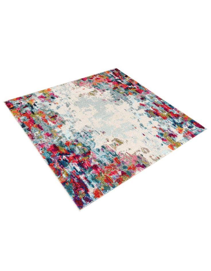 Detail image of  4' x 4'  Washable Theia Square Rug