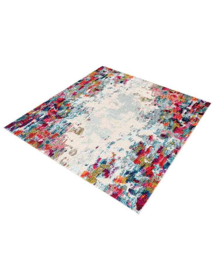 Detail image of  4' x 4'  Washable Theia Square Rug