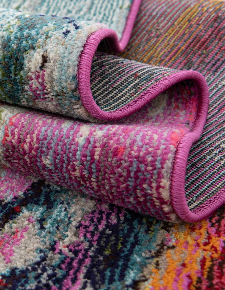 Detail image of  7' 10 x 7' 10  Washable Theia Square Rug