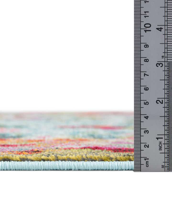 Multicolor 7' 10 x 7' 10 Theia Square Rug | Rugs.com