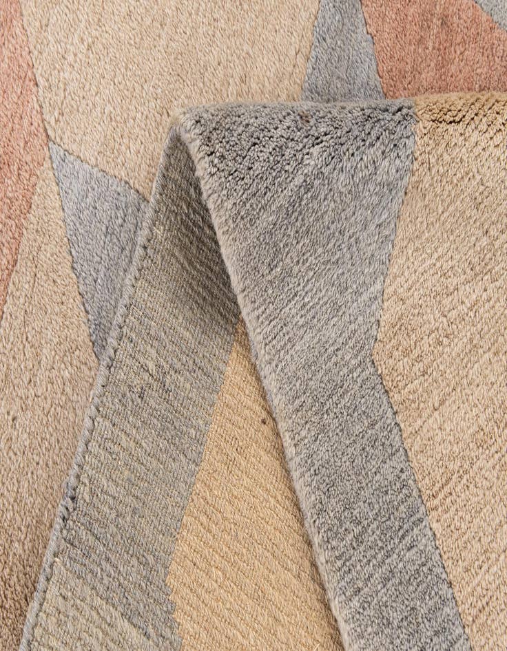 Detail image of  7' 7 x 8'  Hand Knotted Tibet Wool Square Rug