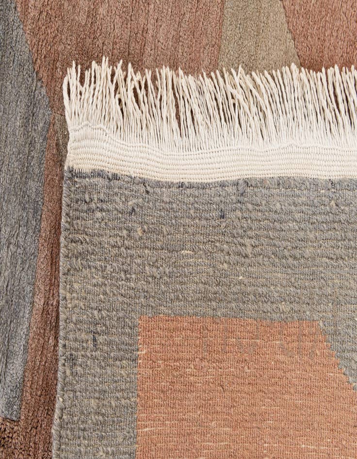Detail image of  7' 7 x 8'  Hand Knotted Tibet Wool Square Rug