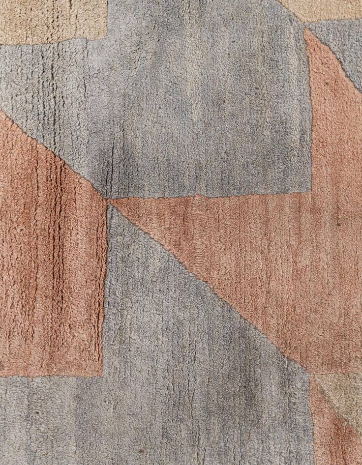 Detail image of  7' 7 x 8'  Hand Knotted Tibet Wool Square Rug