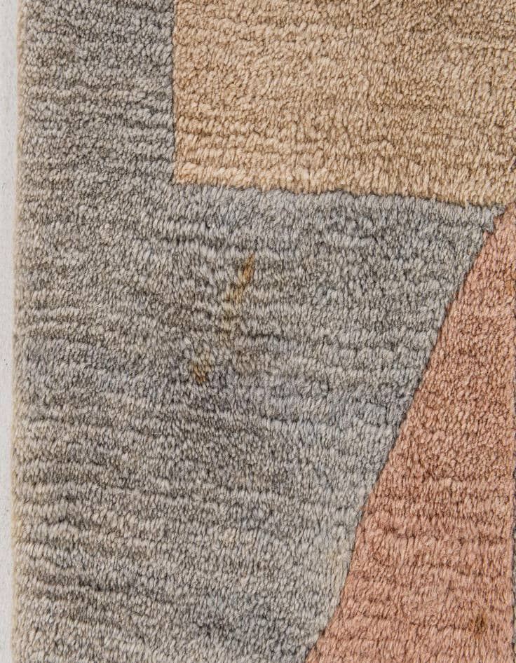 Detail image of  7' 7 x 8'  Hand Knotted Tibet Wool Square Rug